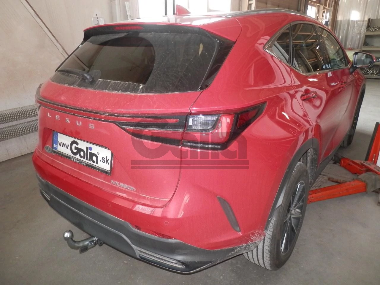 Фаркоп оцинкованный Lexus NX350H 2022-, Lexus NX450H 2022- условно-съемное крепление шара - 3