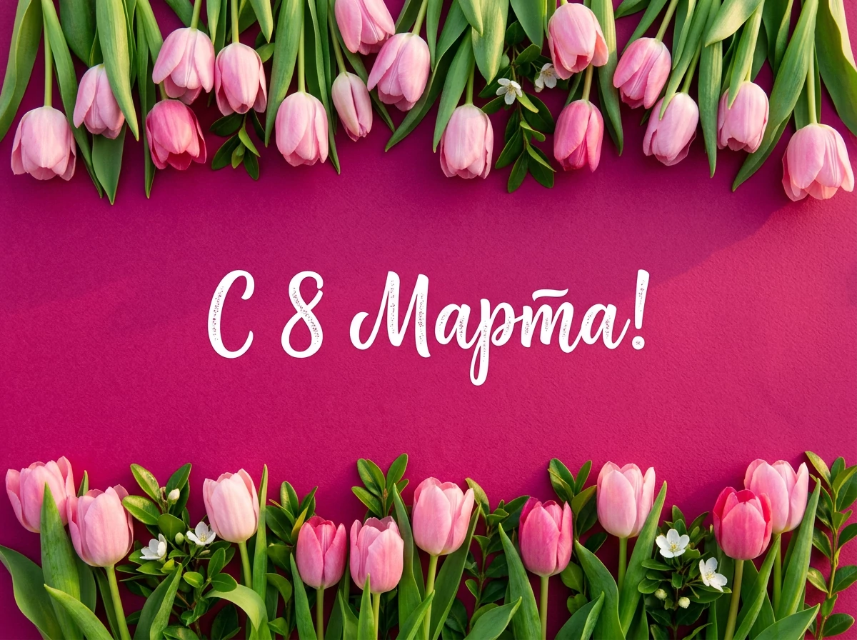 С праздником весны, любви и красоты, дорогие женщины!
