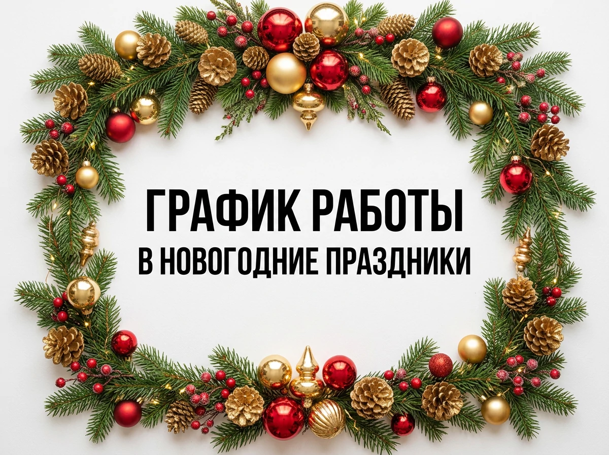 Новогодние поздравления и график нешей работы