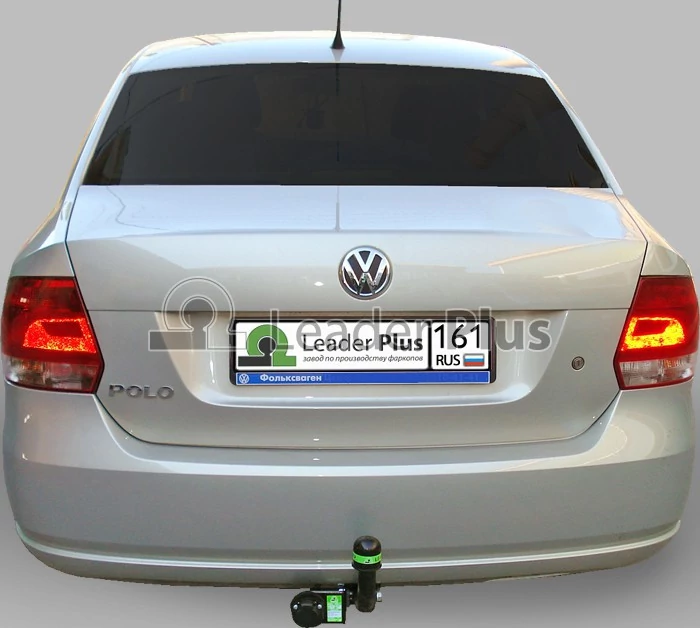 Фаркоп Volkswagen Polo седан 2010-2020, Polo лифтбек 2020-, Skoda Rapid лифтбек 2012-2020, 2020- с условно-съемным креплением шара (на 2 болтах) - 2