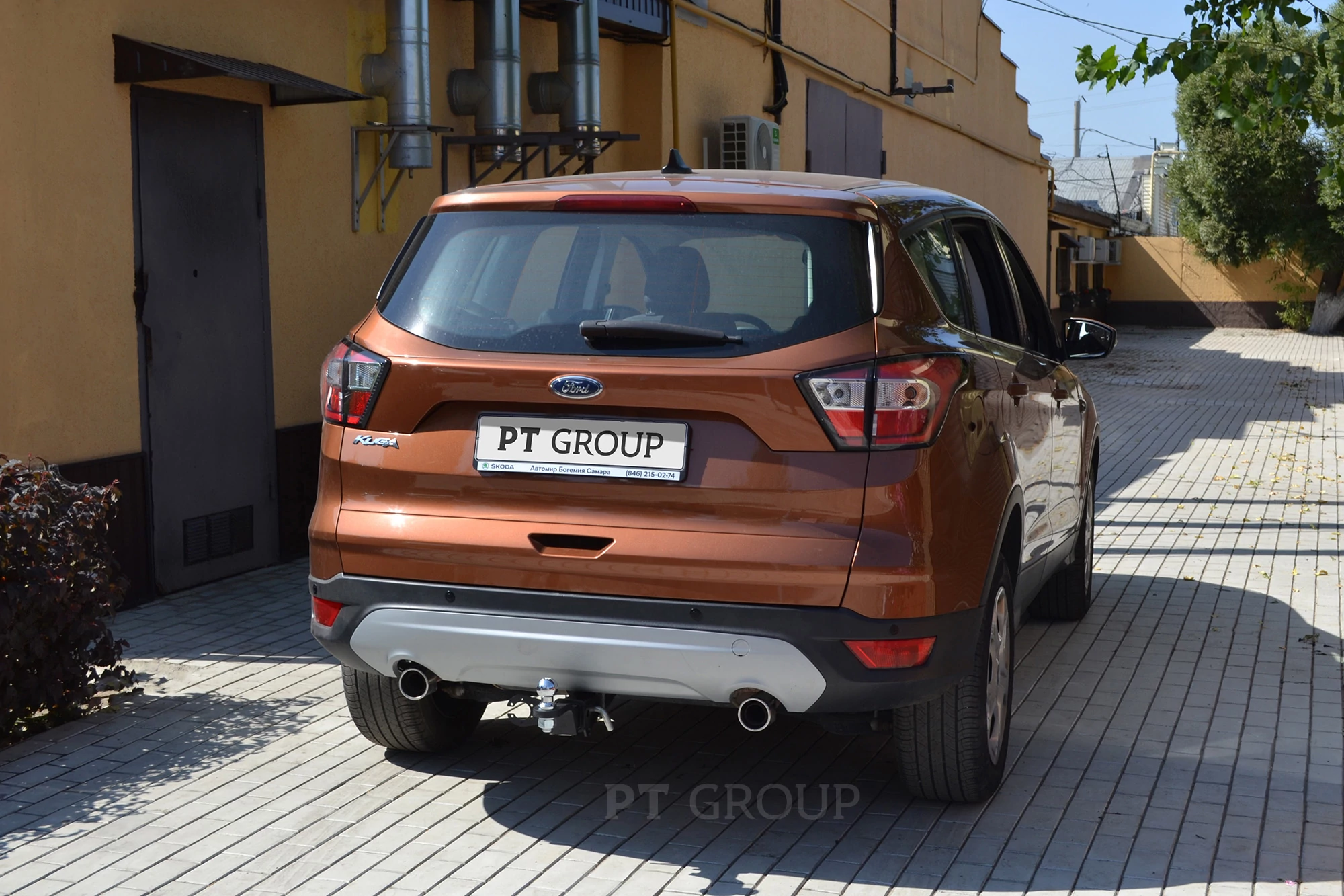 Фаркоп Ford Kuga 2012-2019 съемное крепление шара под американский квадрат - 2