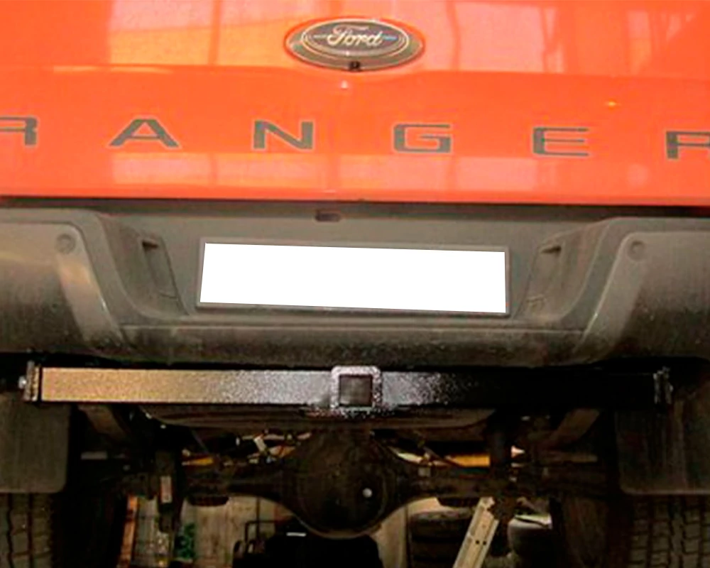 Фаркоп с хромированной накладкой Ford Ranger 2013-2022, Mazda BT50 2012-2020 съемное крепление шара под американский квадрат - 4
