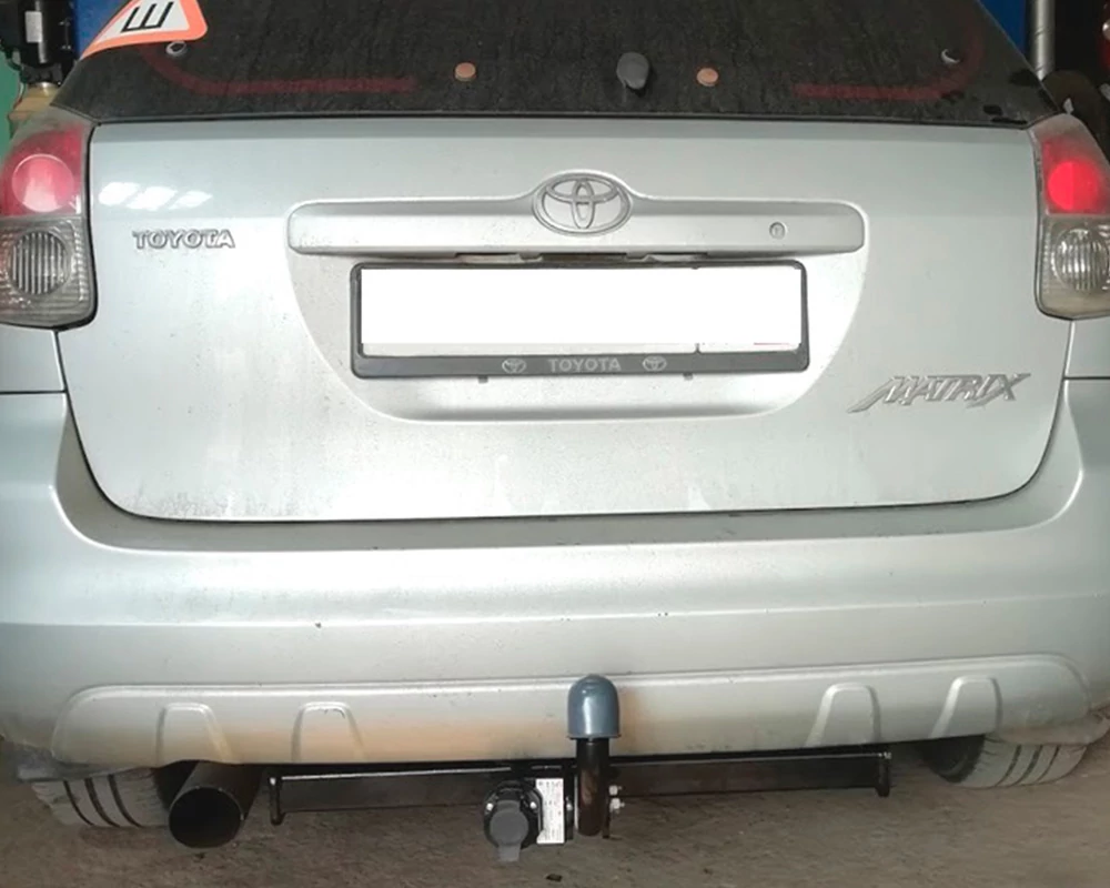 Фаркоп на Toyota Matrix 2003-2014, Voltz Pontiac Vibe (кроме GT 2008-2010) без подрезки бампера. Тип шара: A. Нагрузки: 750/75 кг, масса фаркопа 12,8 - 3