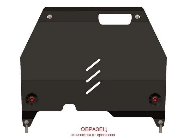 Защита радиатора Sheriff для Санг Енг Актион New (Korando) 2011-2022, модель №4, сталь 2,5мм, арт:29.2272