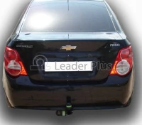 Фаркоп Chevrolet Aveo седан 2012-2015 с условно-съемным креплением шара (на 2 болтах)