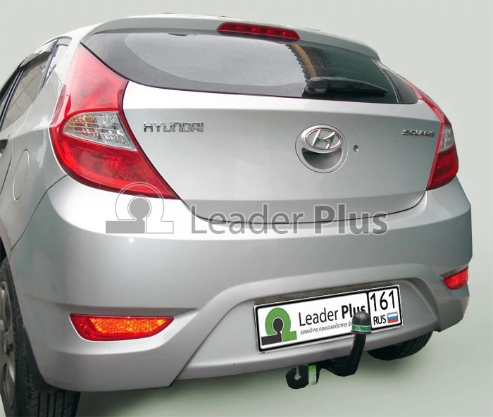 Фаркоп Hyundai Solaris седан 2010-2017, Kia Rio седан 2011-2017, Kia Rio хетчбек 2011-2017, Hyundai Solaris хетчбек 2010-2017 с условно-съемным креплением шара (на 2 болтах) - 2