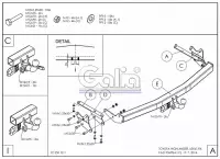 Изображение – Фаркоп оцинкованный Toyota Highlander 2010-2014 быстросъемное крепление шара