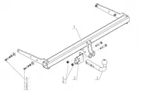 Изображение – Фаркоп Volkswagen Tiguan 2007-2016, Tiguan 2 2016-2024, Audi Q3 2011-2018 условно-съемное крепление шара
