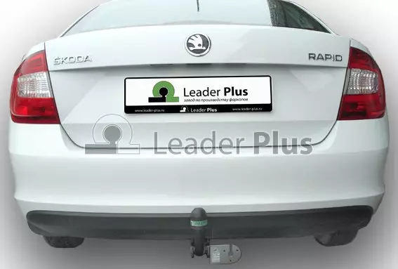 Фаркоп Volkswagen Polo седан 2010-2020, Polo лифтбек 2020-, Skoda Rapid лифтбек 2012-2020, 2020- с условно-съемным креплением шара (на 2 болтах) - Фото 1