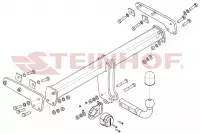 Фаркоп Volvo XC70 09/2007-2017 условно-съемное крепление шара - Фото 1