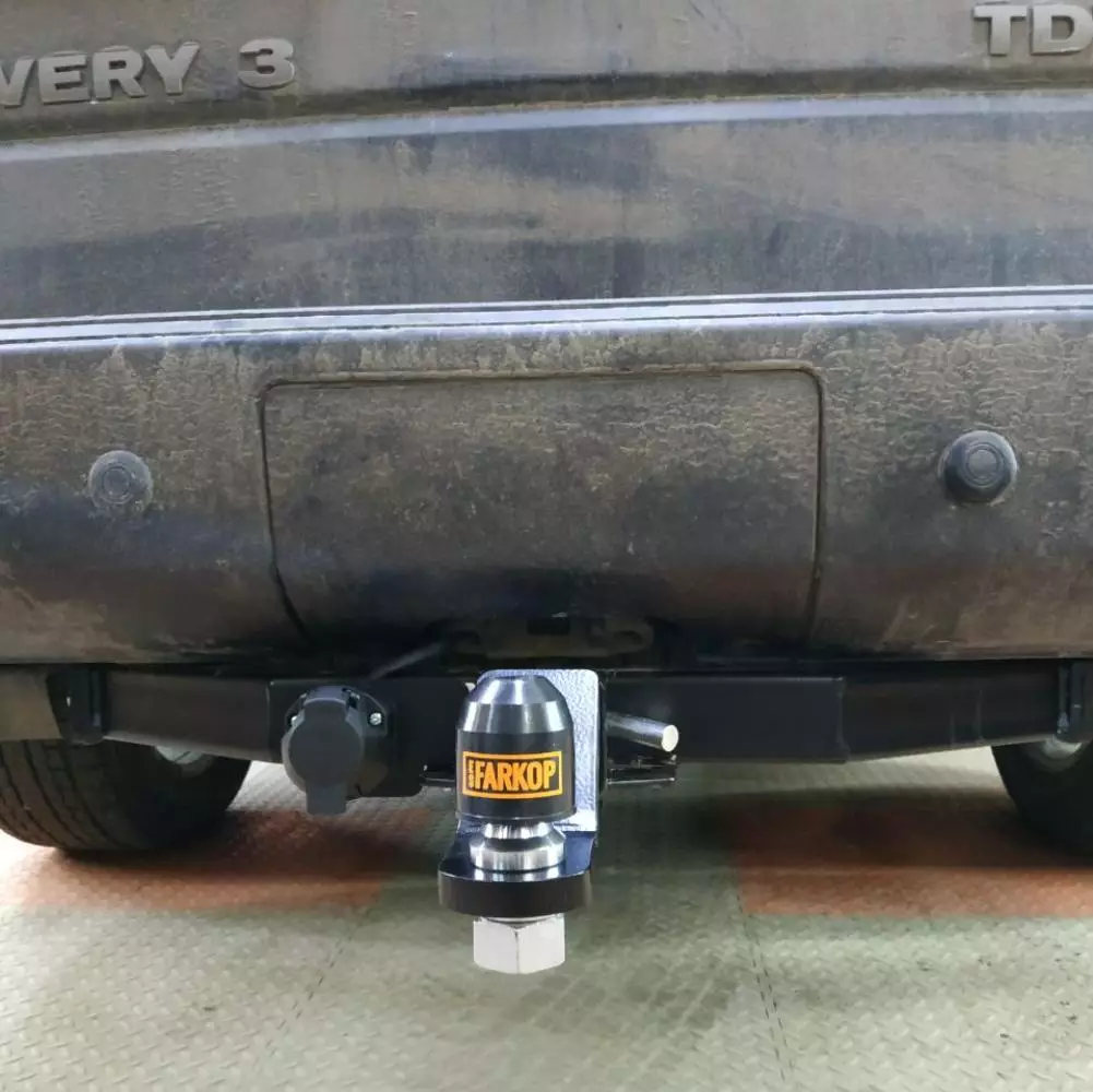 Фаркоп Land Rover Discovery III, IV 2004-2017, Land Rover Range Rover Sport 2006-2013 съемное крепление шара под американский квадрат - Фото 1