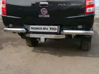 Изображение – Фаркоп оцинкованный Fiat Fullback 2016-2019 (только для а/м без заднего бампера) с накладкой с надписью Fullback крюк легкосъемный под квадрат 50x50