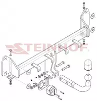 Изображение – Фаркоп BMW X3 F25 (также xDrive) 2010-2017, BMW X3 G01 2017-2024, BMW X4 F26 2014-2018, BMW X4 G02 2018- условно-съемное крепление шара
