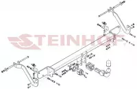 Фаркоп Citroen Jumper фургон/микроавтобус (также L4/XL) 2006-, Peugeot Boxer фургон/микроавтобус (также L4/XL) 2006-, FIAT Ducato фургон/микроавтобус (также L4/XL) 2006- горизонтальное быстросъемное крепление шара на ключе - Фото 1