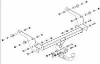 Изображение – Фаркоп Renault Duster 2010-2015, 2015-2021, 2021-2022, Renault Kaptur 2016-2022, Nissan Terrano 2014-2022 Тип шара A