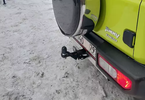 Фаркоп Suzuki Jimny 2018- съемное крепление шара под американский квадрат - Фото 1