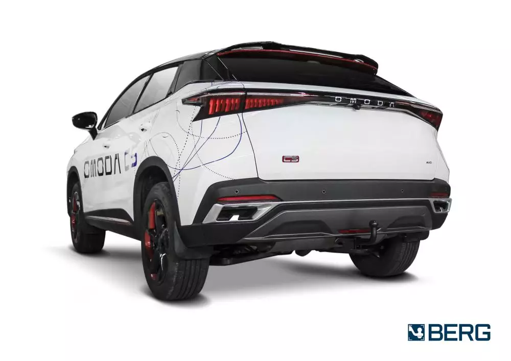 Фаркоп Omoda C5 2022- крепление шара на двух болтах - Фото 1