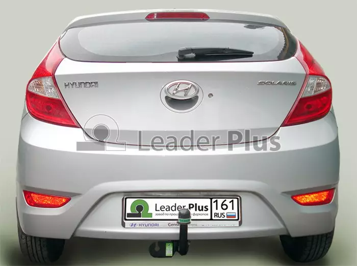 Фаркоп Hyundai Solaris седан 2010-2017, Kia Rio седан 2011-2017, Kia Rio хетчбек 2011-2017, Hyundai Solaris хетчбек 2010-2017 с условно-съемным креплением шара (на 2 болтах) - Фото 1