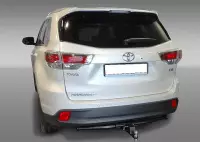 Изображение – Фаркоп Toyota Highlander 2014-2020 съемное крепление шара под американский квадрат, балка открытая