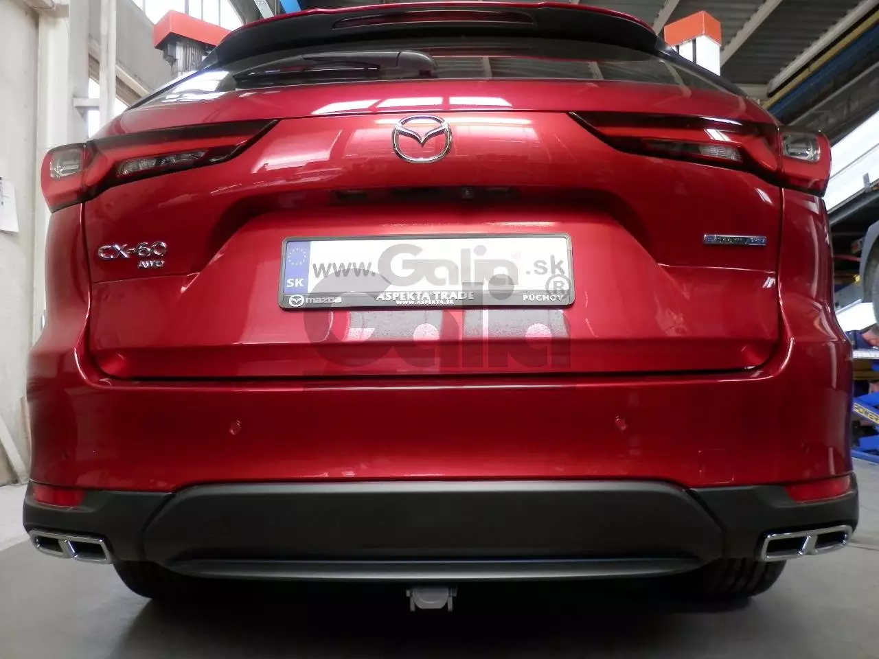 Фаркоп оцинкованный Mazda CX-60 2022- быстросъемное крепление шара - Фото 1