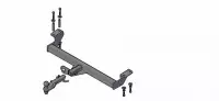 Изображение – Фаркоп Chery Tiggo 2WD рестайлинг 2006-2014, Vortex Tingo 2010-2013, Toyota RAV4 2000-2006 съемное крепление шара под американский квадрат