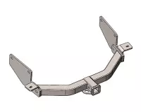 Изображение – Фаркоп с хромированной накладкой Land Rover Discovery III, IV 2004-2017, Land Rover Range Rover Sport 2006-2013 съемное крепление шара под американский квадрат