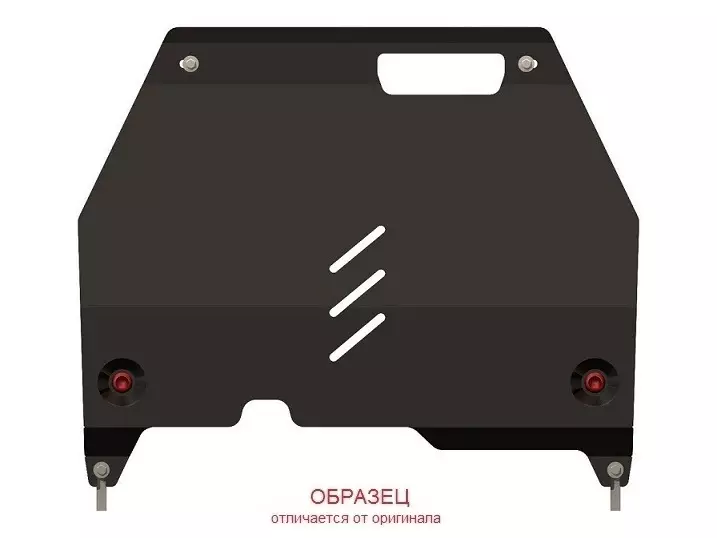 Защита радиатора Sheriff для Санг Енг Актион New (Korando) 2011-2022, модель №4, сталь 2,5мм, арт:29.2272 - Фото 1