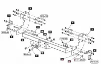 Изображение – Фаркоп Mercedes Sprinter Classic без подножки 2013- фланцевое крепление шара